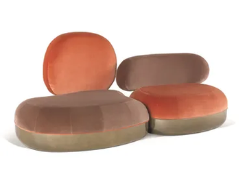 BELMER - 2 seater velvet sofa by JCP UNIVERSE - view 2
